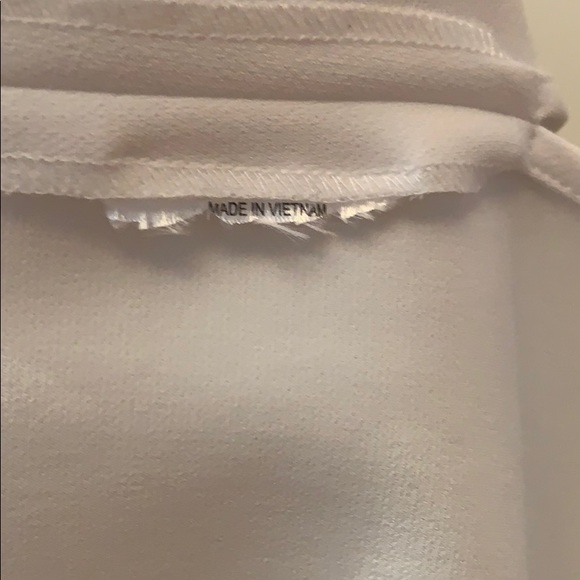 Theory mock neck white blouse with side slits - Picture 5 of 5